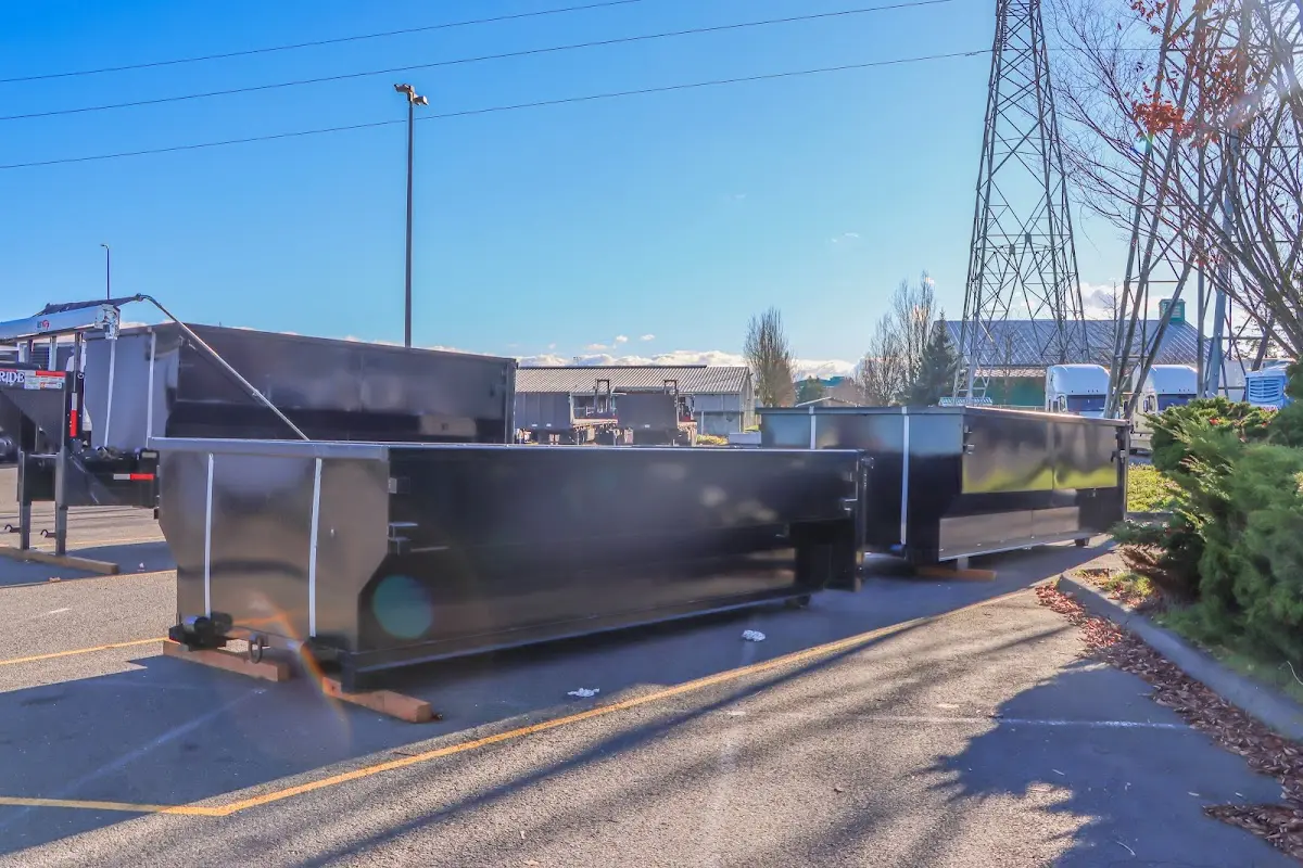 Roll-off dumpster ready for waste disposal at job site for 15 Yard Dumpster Rental in Beekman